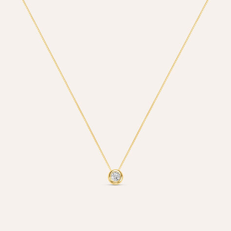 Collana Punto Luce Claire Oro Giallo Cubic Zirconia - Collane Punto Luce Donna | Stroili
