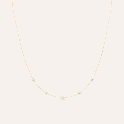 Collana Gabrielle Oro Giallo Perla D'Acqua Dolce - Collane Donna | Stroili